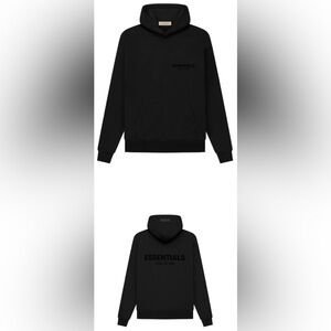Stretch Lim Essentials Black Hoodie for Men